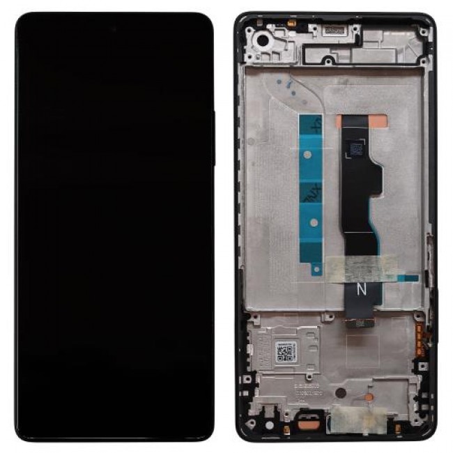 Οθόνη με Touch Screen & Μεσαίο Πλαίσιο Xiaomi Redmi Note 13 5G Μαύρο (Original)