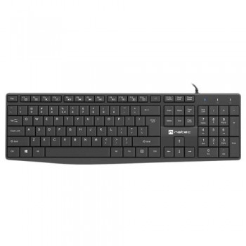 Ενσύρματο Πληκτρολόγιο Natec Nautilus NKL-1950 US Slim Μαύρο