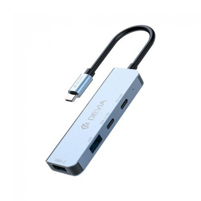 Hub USB C Devia EC700 4 σε 1 PD 100W Leopard Γκρι Hub USB C Devia EC700 4 σε 1 PD 100W Leopard Γκρι