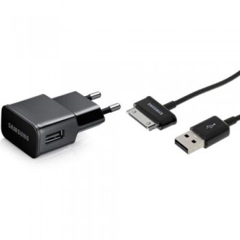 Φορτιστής Ταξιδίου Samsung ETA-U90 με Έξοδο USB 2.0A & Καλώδιο για Galaxy Tab 2 Μαύρο (Ασυσκεύαστο)