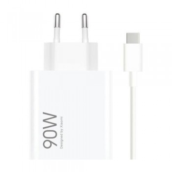 Φορτιστής Ταξιδίου Ταχείας Φόρτισης Xiaomi HyperCharge Combo με Έξοδο USB A 90W & Καλώδιο USB C 1m Λευκό