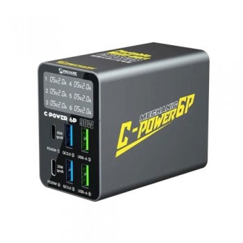 Πολυφορτιστής Πάγκου Service Mechanic C-Power 6P 90W με 6 Θύρες USB A & USB C 90W PD / QC3.0 Πολυφορτιστής Πάγκου Service Mechanic C-Power 6P 90W με 6 Θύρες USB A & USB C 90W PD / QC3.0