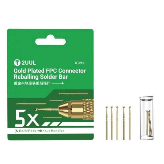 Σετ Ανταλλακτικές Μύτες 2UUL Gold Plated FPC Connector για Κολλητήρι (5 τεμ.) Σετ Ανταλλακτικές Μύτες 2UUL Gold Plated FPC Connector για Κολλητήρι (5 τεμ.)