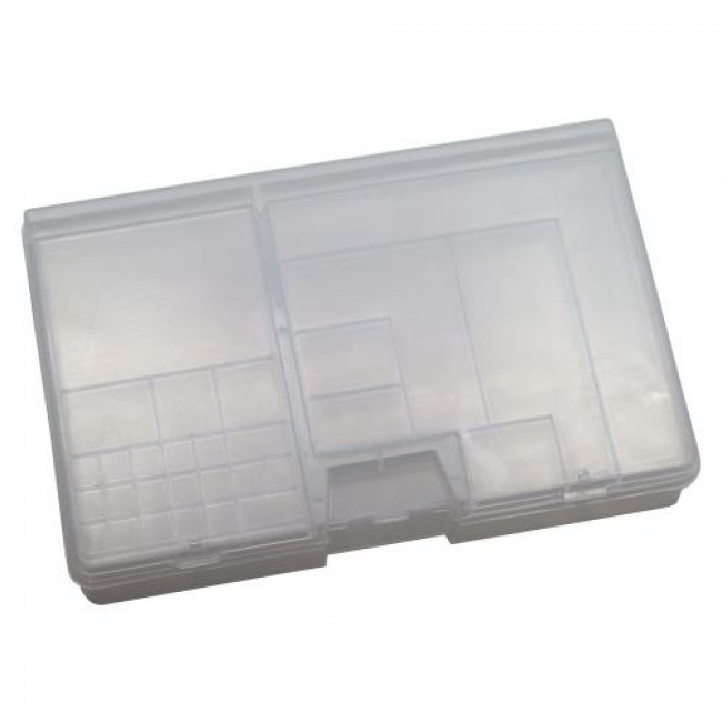Διάφανο Κουτί Μεταφοράς & Αποθήκευσης Κινητών 17x11x3cm με 2 Θήκες για Ανταλλακτικά & Βίδες Διάφανο Κουτί Μεταφοράς & Αποθήκευσης Κινητών 17x11x3cm με 2 Θήκες για Ανταλλακτικά & Βίδες
