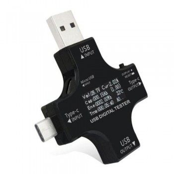 Διαγνωστικό USB J7-C 2in1 με Οθόνη Μέτρησης Τάσης - Κατανάλωσης - Φόρτισης (USB A, C, Micro) Διαγνωστικό USB J7-C 2in1 με Οθόνη Μέτρησης Τάσης - Κατανάλωσης - Φόρτισης (USB A, C, Micro)