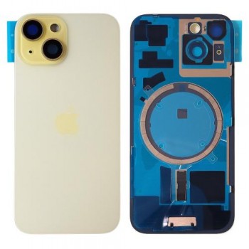 Πίσω Καπάκι με Μαγνήτες Magsafe Apple iPhone 15 Plus Κίτρινο (OEM)