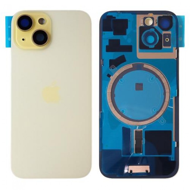 Πίσω Καπάκι με Μαγνήτες Magsafe Apple iPhone 15 Plus Κίτρινο (OEM)