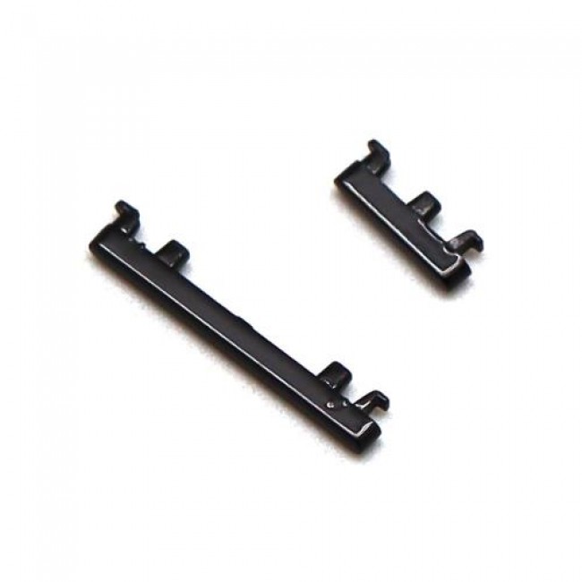 Σετ Εξωτερικό Πλαϊνό Πλήκτρο Έντασης & Πλήκτρο On/Off Xiaomi Redmi Note 7 Μαύρο (OEM) (2 τεμ)