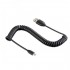 Καλώδιο HTC USB A σε Micro USB Σπιράλ 1m Μαύρο (Ασυσκεύαστο)