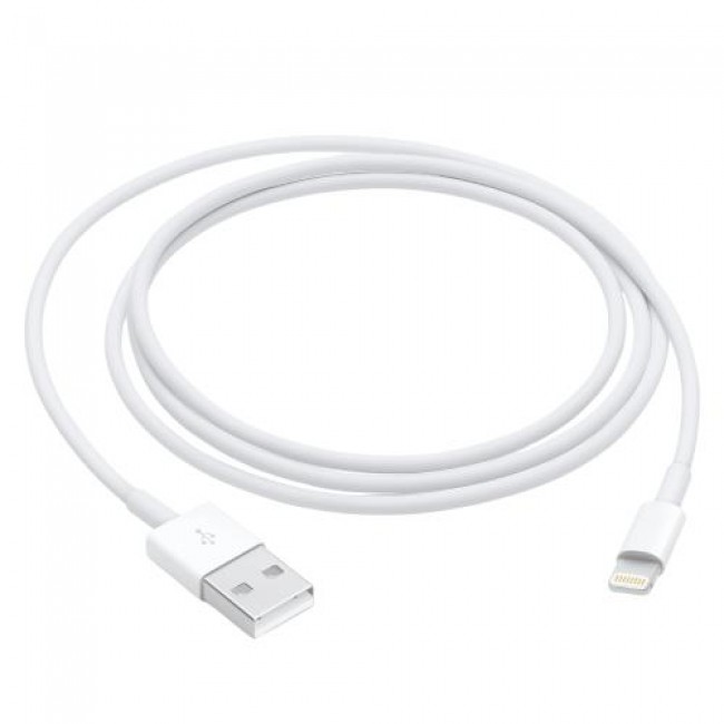 Kαλώδιο Apple MUQ93 USB A σε Lightning 1m Λευκό (Ασυσκεύαστο)