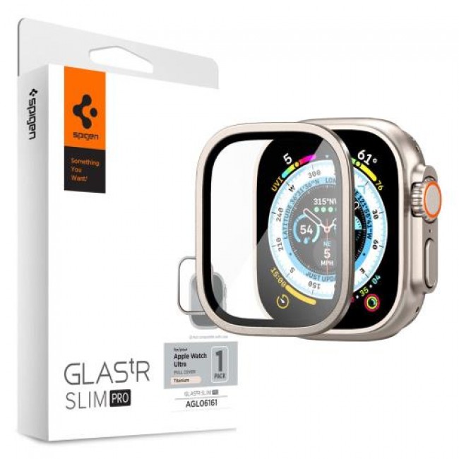 Tempered Glass Spigen Glas.tR Slim Pro Apple Watch Ultra 49mm Titanium (1 τεμ.)