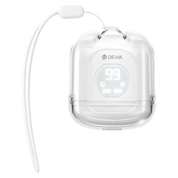 True Wireless Ακουστικά Bluetooth Devia M6 EM406 Smart Λευκό
