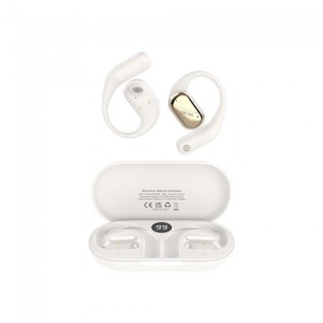 True Wireless Ακουστικά Bluetooth Devia EM406 OWS Lite1 Μπεζ