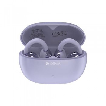 True Wireless Ακουστικά Bluetooth Devia EM402 OWS Pro2 Clip-On Μωβ