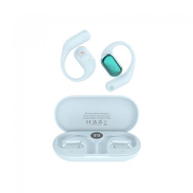 True Wireless Ακουστικά Bluetooth Devia EM406 OWS Lite1 Γαλάζιο
