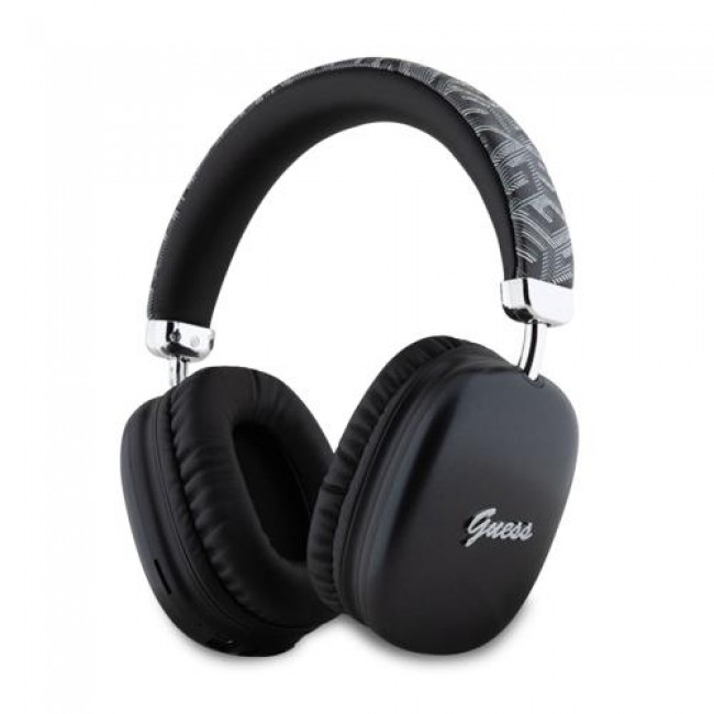 Ασύρματα Ακουστικά Κεφαλής Guess GCUBE Metallic Script Μαύρο