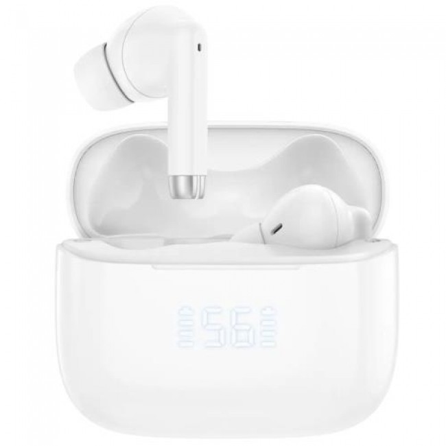 True Wireless Ακουστικά Bluetooth Foneng BL159 με Οθόνη Λευκό