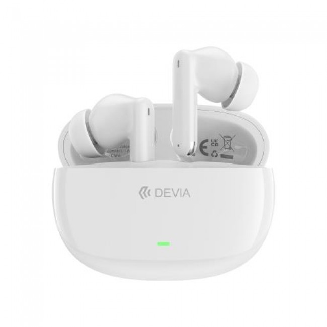 True Wireless Ακουστικά Bluetooth Devia EM420 Lite2 Λευκό