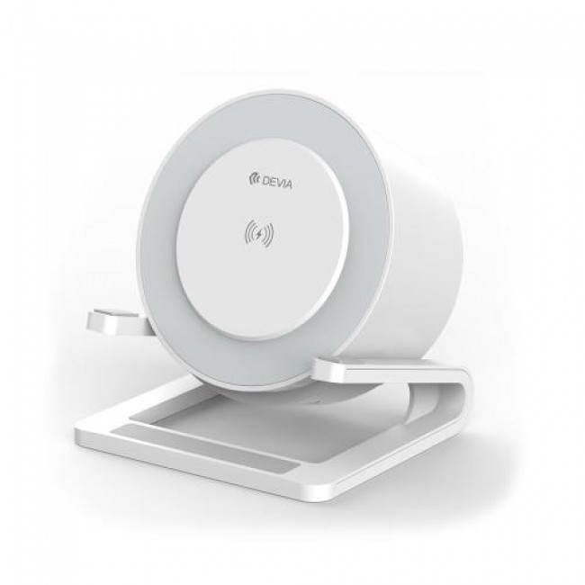 Φορητό Ηχείο Bluetooth I-M3 Desktop & Ασύρματος Φορτιστής 15W Devia EM054 5W Smart Λευκό