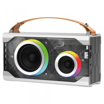 Φορητό Ηχείο Bluetooth Foneng M2 Colorful BT 5.1 5000mAh 15W Γκρι