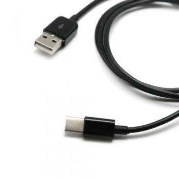 Καλώδιο Σύνδεσης USB 2.0 USB A σε USB C 15W 1m Μαύρο (Ασυσκεύαστο)