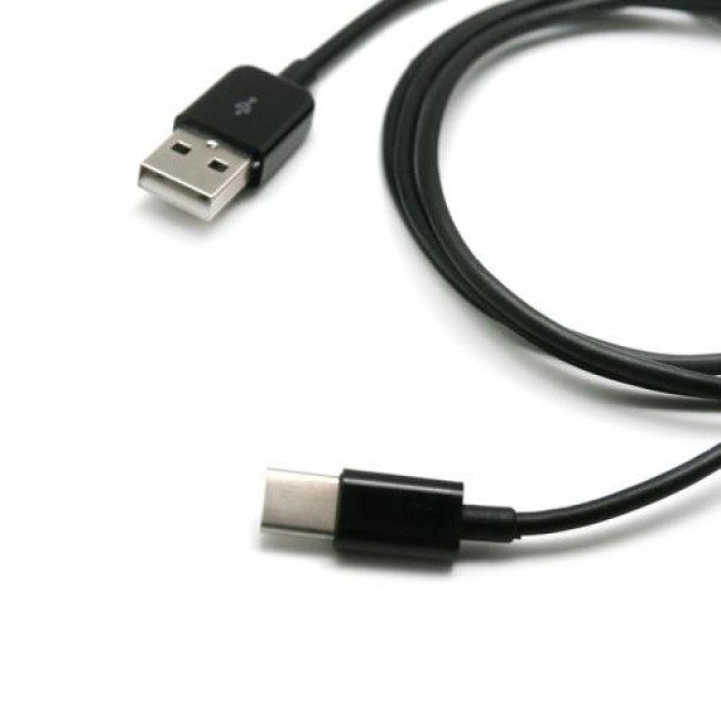 Καλώδιο Σύνδεσης USB 2.0 USB A σε USB C 15W 1m Μαύρο (Ασυσκεύαστο)