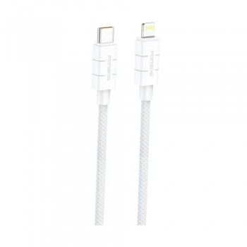 Καλώδιο Σύνδεσης USB 2.0 Foneng XS02 Braided USB C σε Lightning PD 27W 1.2m Λευκό