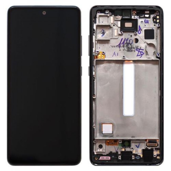 Οθόνη με Touch Screen & Μπροστινή Πρόσοψη Samsung A528B Galaxy A52s 5G Μαύρο (Original)