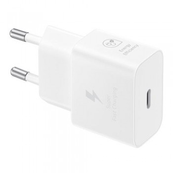 Φορτιστής Ταξιδίου Ταχείας Φόρτισης Samsung EP-T2510NWEG με Έξοδο USB C GaN PD 25W 3A Λευκό