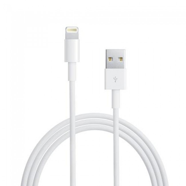 Kαλώδιο Apple MD818 USB A σε Lightning 1m Λευκό (Ασυσκεύαστο)