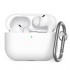 Θήκη Σιλικόνης AhaStyle WG184 Apple AirPods Pro 3 Premium με Γάντζο Λευκό