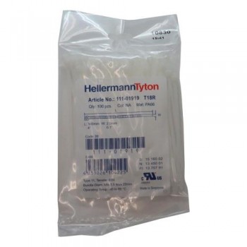 Δεματικά 100 x 2.5 T18R PA66 Λευκό (100 τεμ.)