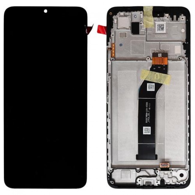 Οθόνη με Touch Screen & Μεσαίο Πλαίσιο Xiaomi Redmi 13C/ Poco C65 Μαύρο (Original)
