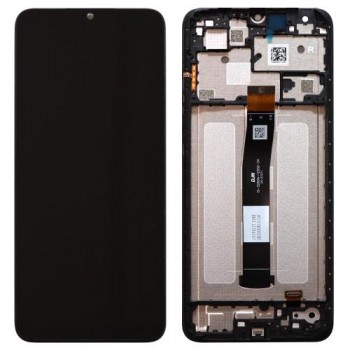 Οθόνη με Touch Screen & Μεσαίο Πλαίσιο Xiaomi Redmi 12C Μαύρο (Original)