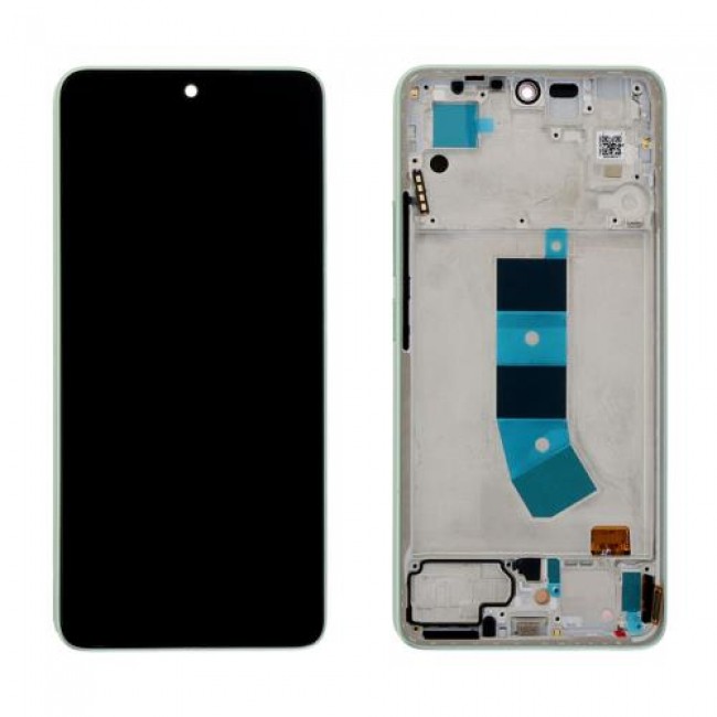 Οθόνη με Touch Screen & Μεσαίο Πλαίσιο Xiaomi Redmi Note 13 4G Πράσινο (Original)