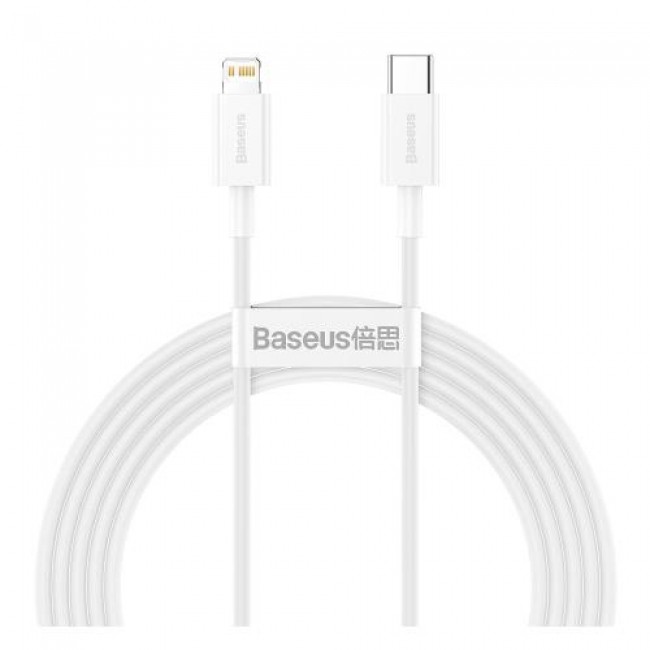 Καλώδιο Σύνδεσης USB 2.0 Baseus Superior Series USB C σε Lightning 20W 1m Λευκό