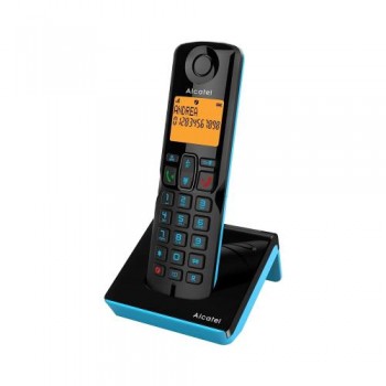 Ασύρματο Τηλέφωνο Alcatel S280 με Δυνατότητα Αποκλεισμού Κλήσεων Μαύρο-Μπλε