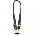 Universal Λουράκι Λαιμού Guess για Θήκες Κινητών CBDY PU Leather Strass Metal Logo 4G Μαύρο
