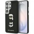 Θήκη TPU Karl Lagerfeld Samsung Galaxy S26 Ultra Wrapped Leather Saffiano with K&C Head Pin Μαύρο