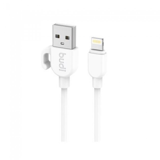 Καλώδιο Σύνδεσης USB 2.0 Budi USB A σε Lightning 12W 2.4A 1m Λευκό