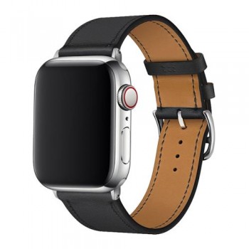 Λουράκι Devia Elegant PU Leather Apple Watch (38/ 40/ 41/ 42mm) Μαύρο