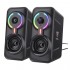 Ενσύρματα Ηχεία Onikuma L6 με Bluetooth 5.0 AUX 3.5 USB Sound Card 2x5W Μαύρο