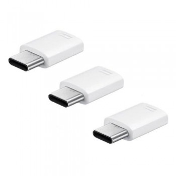 Αντάπτορας Samsung EE-GN930KWEG Micro USB (Female) σε USB C (Male) Λευκό (3 τεμ.)