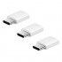 Αντάπτορας Samsung EE-GN930KWEG Micro USB (Female) σε USB C (Male) Λευκό (3 τεμ.)