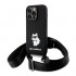 Θήκη Σιλικόνης Karl Lagerfeld Apple iPhone 15 Pro Max Crossbody Choupette Μαύρο