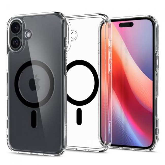 Θήκη TPU & PC Spigen Ultra Hybrid Mag Magsafe Apple iPhone 16 Μαύρο Θήκη TPU & PC Spigen Ultra Hybrid Mag Magsafe Apple iPhone 16 Μαύρο