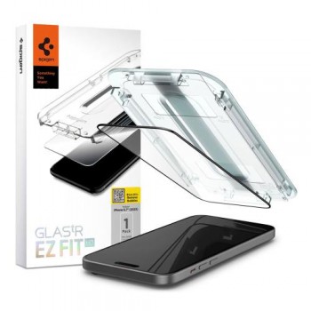 Tempered Glass Full Face Spigen Glas.tR EZ-FIT Apple iPhone 15 Plus Μαύρο Tempered Glass Full Face Spigen Glas.tR EZ-FIT Apple iPhone 15 Plus Μαύρο