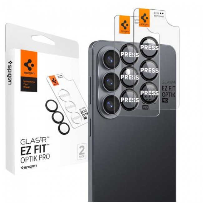Προστατευτικό Κάλυμμα Κάμερας Spigen Optik.tR EZ-FIT για Τζαμάκι Κάμερας Samsung Galaxy S26 Plus 5G Μαύρο (2 τεμ.) Προστατευτικό Κάλυμμα Κάμερας Spigen Optik.tR EZ-FIT για Τζαμάκι Κάμερας Samsung Galaxy S26 Plus 5G Μαύρο (2 τεμ.)
