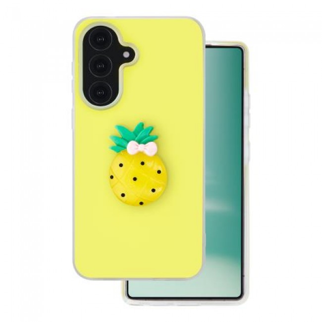 Θήκη TPU & PC inos Samsung A376B Galaxy A37 5G Fresh Pop Pineapple Κίτρινο