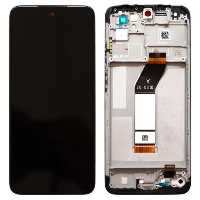 Οθόνη με Touch Screen & Μεσαίο Πλαίσιο Xiaomi Redmi 10 Γκρι (Original)